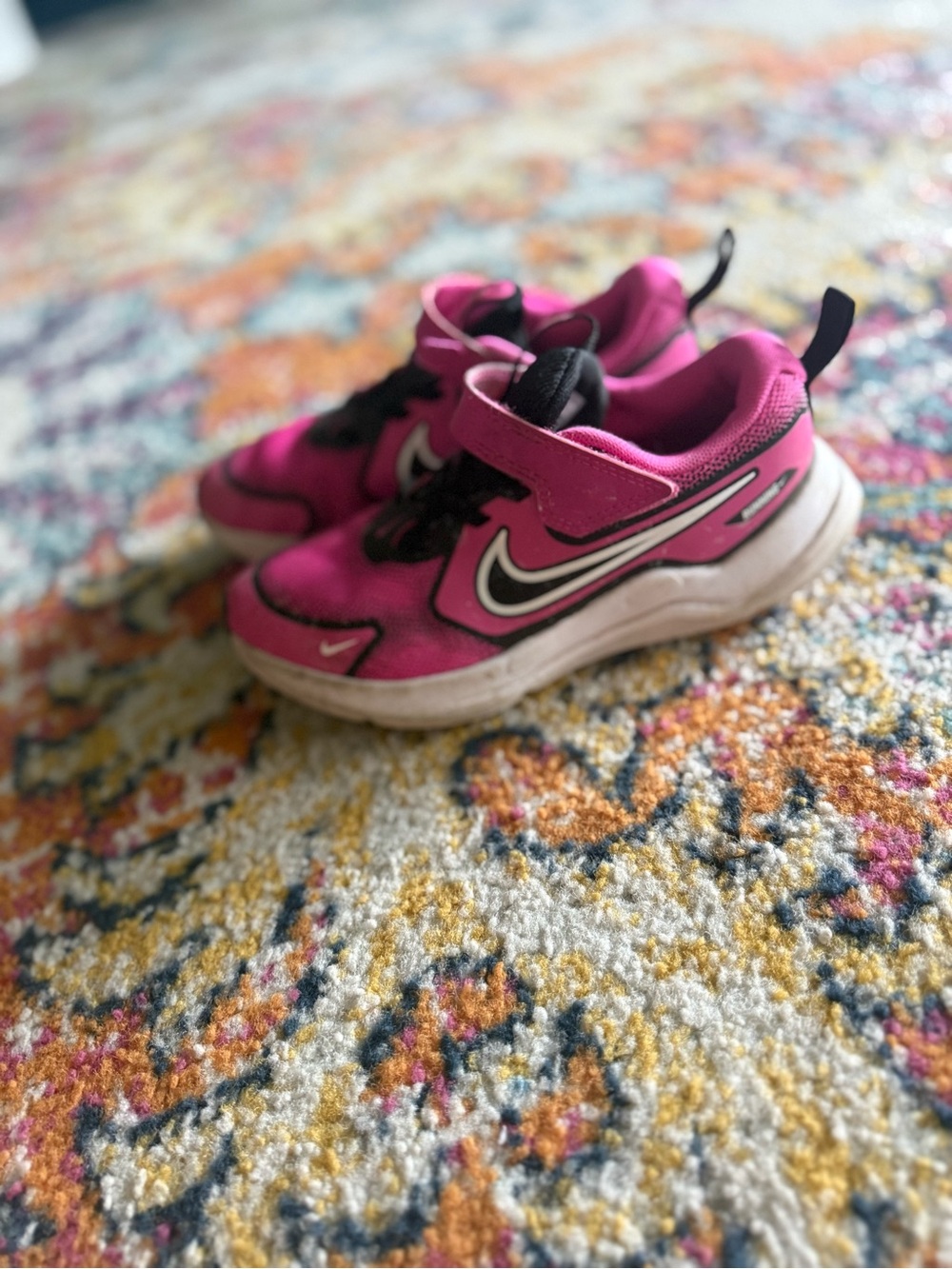 Nike Kids Hot Pink and Black Sneakers
